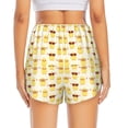 thumbnail image 3 of Picia Cute Yellow Duck Pattern Women's 2 in 1 Athletic Running Shorts High Waisted Workout Casual Gym Sweat Shorts with Comfy Liner Zipper Pockets-XX-Large, 3 of 9