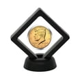 thumbnail image 2 of 2Pcs 90*90mm Black 3D Floating Coin Display Frame Holder Box Case Stand, 2 of 7
