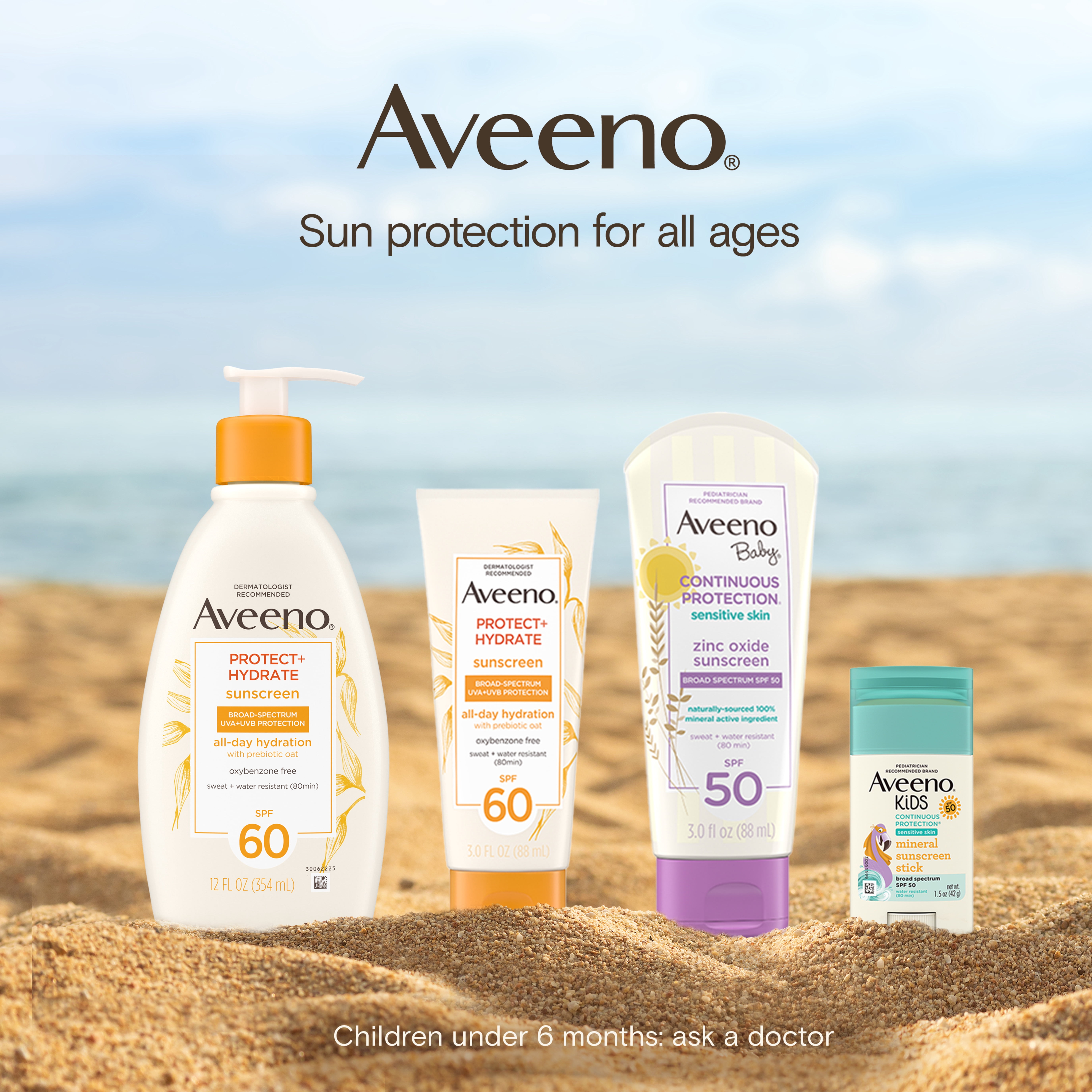 Aveeno Protect + Hydrate SPF 60 Sunscreen for Body & Face
