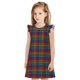 thumbnail image 1 of Fotbe Rainbow Houndstooth Vestido de Dormir para Niñas de 3 a 10 Años, Mangas Cortas, Estilo Princesa, Pijama Camisón con Mangas Voladas-Medium, 1 of 6