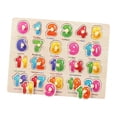 thumbnail image 4 of Rompecabezas de madera Montessori, rompecabezas de números, tablero de clavijas, juguetes educativos para edades tempranas, juegos de clasificador de Zulema Rompecabezas, 4 of 8