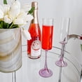 thumbnail image 2 of Linen Chest Champagne Flute with Assorted Stem Tints, 2 of 3