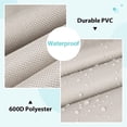 thumbnail image 4 of Clearance Sale! Patio Chair Covers, Lounge Deep Seat Cover, 35" x 38" x 31", 600D Heavy Duty Waterproof Outdoor Lawn Patio Furniture Covers, Beige, 4 of 8