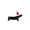 Black 2X4, variant on ZZkhGO Dachshund Christmas Tree Ornament, Non-Woven Fabric Hanging Decoration, Cute Dog Shape Pendant for Window Wall
