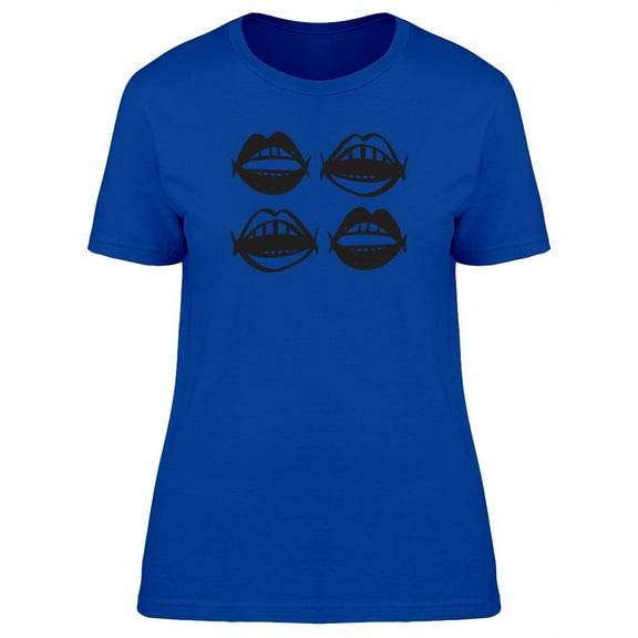 Four Different Mouths T-Shirt Women -Image by Shutterstock, Female Small