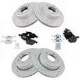 thumbnail image 2 of TRQ Front and Rear Performance Brake Pad & Rotor Kit Brake Pads Brake Rotors Set Ceramic Premium G-Coated Fits Select 2004-2006 BMW 525i 2008-2010 528i 2004-2007 530i, 2 of 8