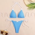 thumbnail image 4 of Vividxx Bikini Sets For Women Polka Print Two Piece Swimwear Bikini With Push Up Underwire And Crisscross Back Straps Summer Comfortable For Beach Vacation 2026, 4 of 5