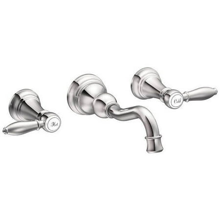 Moen Bathroom Faucet Vessel Moen TS42106NL Weymouth Double Handle Vessel or Wall Mounted Bathroom Faucet, Available in Various Colors ()
