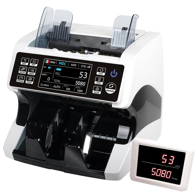 Contadora de Billetes Por Denominaciones Multidivisa Automatica Touch KISHNELL Diamond