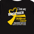 thumbnail image 4 of Inktastic I Love my Brother Childhood Cancer Awareness- Hope, Support, Cure Boys or Girls Long Sleeve Toddler T-Shirt, 4 of 5
