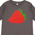 thumbnail image 4 of Inktastic Strawberry Fruit Boys or Girls Long Sleeve Toddler T-Shirt, 4 of 5
