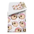 thumbnail image 2 of Cartoon Pug Dog Duvet Cover and Pillowcase Set for Single Bedding, Bedroom Accessories for Kids Teens, 2 of 5