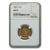 1857-C $5 Liberty Gold Half Eagle MS-61 NGC