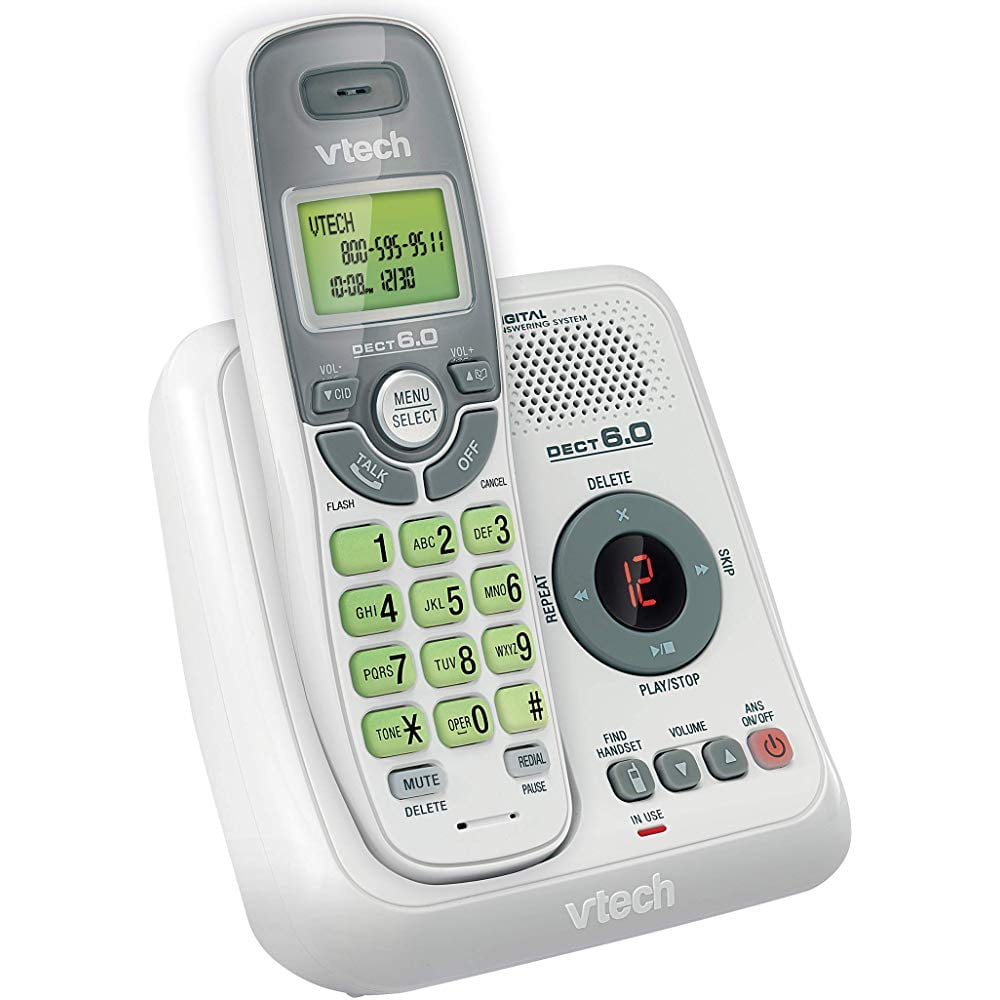 VTech CS6124 DECT 6.0 Cordless Phone with Answering System and Caller