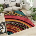 thumbnail image 2 of Retro Geometric African Tribal Culture Area Rug, Farmhouse Colorful Boho Design Indoor Rugs, African Print Soft Washable Carpet for Living Room Bedroom Home 4'x7', 2 of 6
