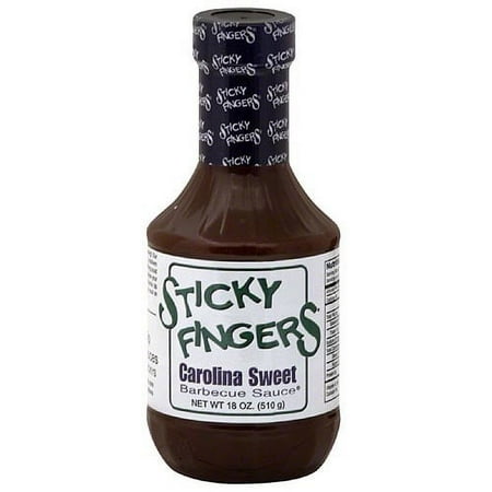 Sticky Fingers Smokehouse Carolina Sweet Barbecue Sauce, 18 oz, (Pack of 6)