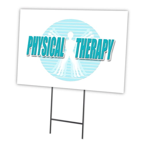 SignMission C-1216-DS-Physical Therapy 12 x 16 in. Yard Sign & Stake - Physical Therapy