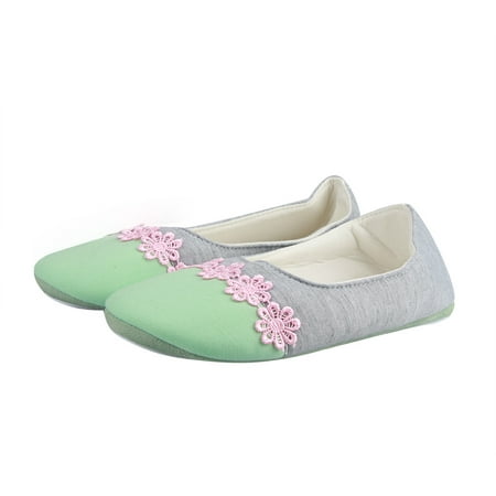 Women Home Slippers Spliced Warm Pregnant Women Shoes Yoga Shoes