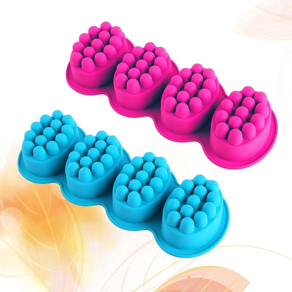 Raindrops 2 Pcs Silicone Soap Mold Soap Making Molds Kit Baking Molds Homemade Oval Soap Mold Handmade Soap