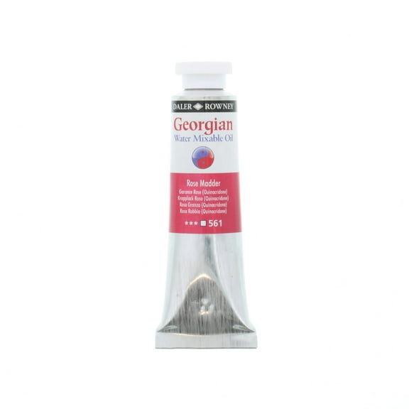 Daler-Rowney Georgian Water Mixable Oil, 37ml Tube, Rose Madder