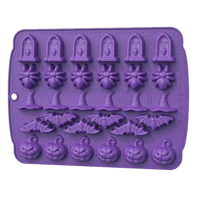 Moldes de Halloween, molde para jabón de caramelo, molde para hornear galletas, bandeja para cubitos de hielo