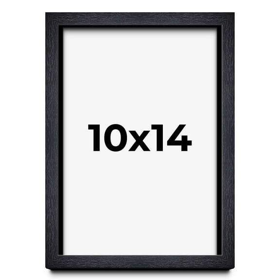 10x14 Shadow Box Frame Black | 1 Inches Deep Real Wood Farmhouse Shadowbox Display Frame | UV