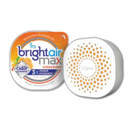 Bright Air 900436EA Max Odor Eliminator Air Freshener, Citrus Burst, 8