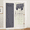 A-Gray, variant on Jademall Blackout French Door Curtain, Self-Adhesive No Drill Thermal Polyester Fabric Privacy Shade with Tie-Backs, for Patio, Front Door, Closet & Room Divider, 1 Panel, Dark Grey, 26" x 68"