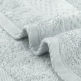 thumbnail image 4 of Unique Bargains Geometric Washcloths Set Cotton Bath Towels Low Lint Light Grey 4, 4 of 7
