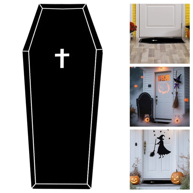 WHEANG Halloween Room Rug Cute Funny Shaped Room Mat Soft Non Washable Doormat Gothic Halloween Home Decor