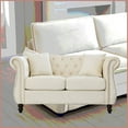 thumbnail image 3 of 81.5-Inch Oversized Modern L-Shaped Sectional Sofa, 5-Seater Teddy Fabric Corner Couch with 3 Cushions for Living Room, 3 of 13