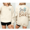 thumbnail image 4 of Jesus Has My Back Christian Sweatshirt Faith Based Religious Graphic Pullover, 4 of 6