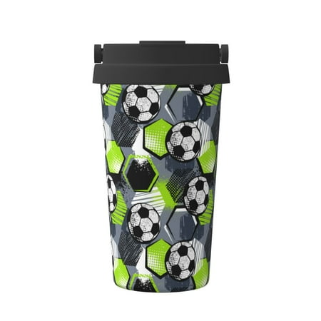 

Junzan Football for Stainless Steel Vacuum Insulated Tumbler - Reusable Insulated Cold Brew Iced Coffee Cup Thermos -Gifts for Women Men Him Her