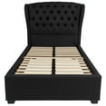 thumbnail image 3 of Flash Furniture Barletta Tufted Upholstered Twin Size Platform Bed in Black Fabric, 3 of 4