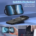 thumbnail image 3 of Funda Casehas para iPhone Air 2025 con soporte magnético a prueba de golpes, color negro, 3 of 8