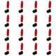 thumbnail image 1 of 16uds. Funda navideña para silla, calcetines, elfos decorativos para decoración de fiesta en el hogar (pata negra), 1 of 2