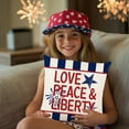 thumbnail image 5 of Clearance Under $5! InsCrazy Memorial Day Decorations Pillow Cover 18 X 18" Cushion Covers Star Flag Patriotics Cushion Covers Decor for For Sofa Bedroom Home Decor Big Savings, 5 of 6
