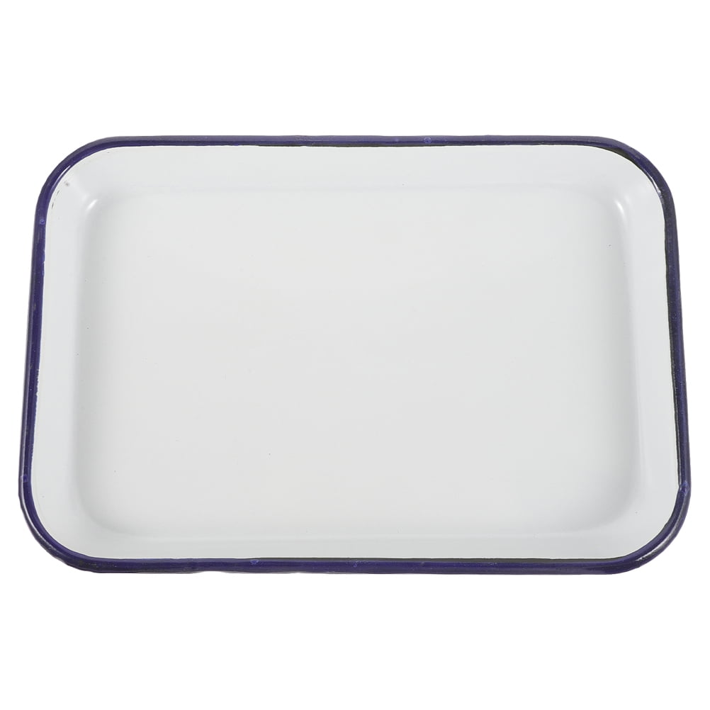 Enamel Baking Sheet Pan White Ceramic Cookie Sheet Non-stick