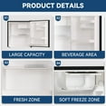 thumbnail image 6 of Frestec 1.7 Cu ft Single Door Mini Fridge , Black, NewVOK-17-BK, 6 of 16