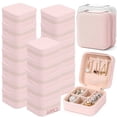 thumbnail image 1 of 30 PCS Organizadora de Joyero de Viaje, Joyero para Mujer, Organizador de Collares, Portátil Estuche de Regalo para Dama de Honor, Sujeta Anillos, Pendientes, Ideal para Bodas y Viajes (Rosa-30PCS), 1 of 7