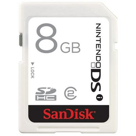 Sandisk Sdsdg-008g-a11 Card Sdhc 8gb Class 2 Gaming Nintendo Dsi