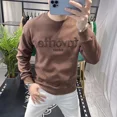 thumbnail image 4 of Sudadera de cuello redondo para hombre, cuello redondo, bordada, estilo Harajuku, moda para hombre, jersey de una pieza, camisetas emo, sencillas, divertidas, color pastel, XXL, 4 of 5
