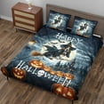 thumbnail image 3 of Happy Halloween Basset Hound Witch Pumpkins Bats Quilt Bedding Set Bassets Dog Breed Lovers Gifts Idea 1 Blanket Bed Cover 2 Pillowcases - 13012, 3 of 5