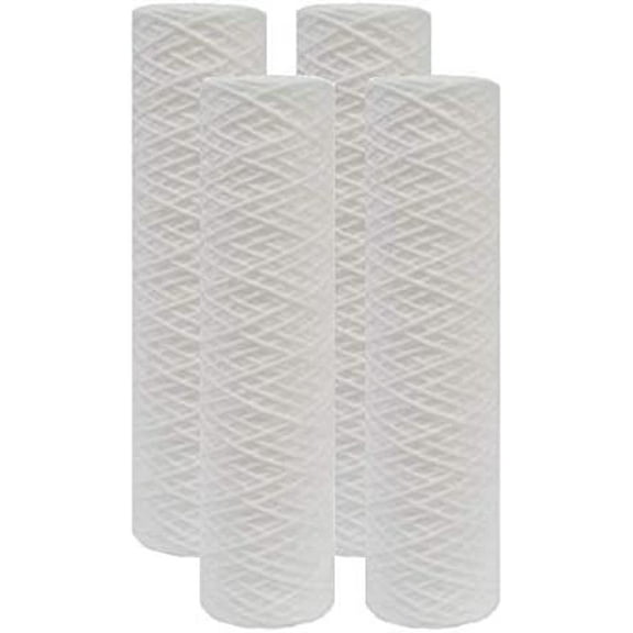 Compatible for WHKF-WHSW String Wound 5 Micron Sediment Water Filters - 4-Pack- by IPW Industries Inc.