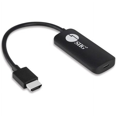 UPC: 0662774044347 | Siig CB-H21711-S1 4K 60Hz SIIG AC CB-H21711-S1 HDMI to USB-C Port Converter Adapter & Opp Bag