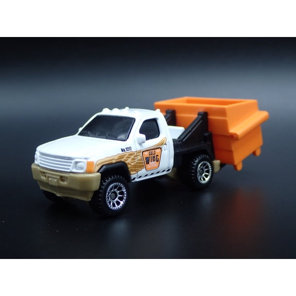 Open Box MODERN GARBAGE TRASH TRUCK WITH DUMPSTER 1/64 MB SCALE DIORAMA DIECAST MODEL CAR