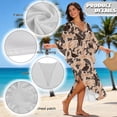 thumbnail image 4 of XYZCANDO Duck Camo Kaftan Dresses for Women Plus Size Bathing Suit Cover Up Caftan Maxi Beach Dresses V-neck Swimsuit Coverup Bikini Bathing Suit Cover Ups Beach Outfits, 4 of 7