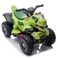 thumbnail image 2 of 12V Kids Ride On Electric ATV for Kids, Kids Dinosaur Ride on Car Toy, W/Cool Light, 2WD, Multimedia Center Panel With Children's Favorite Songs, Bluetooth & Microphone Interface, Power Display, 2 of 8