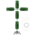 thumbnail image 2 of HLONK Foldable Christmas Tree Foldable Christmas Tree Pre-Lit Artificial Christmas Outdoor Staked Twinkling Christmas Trees with LED Light Easter Decorations, 2 of 4
