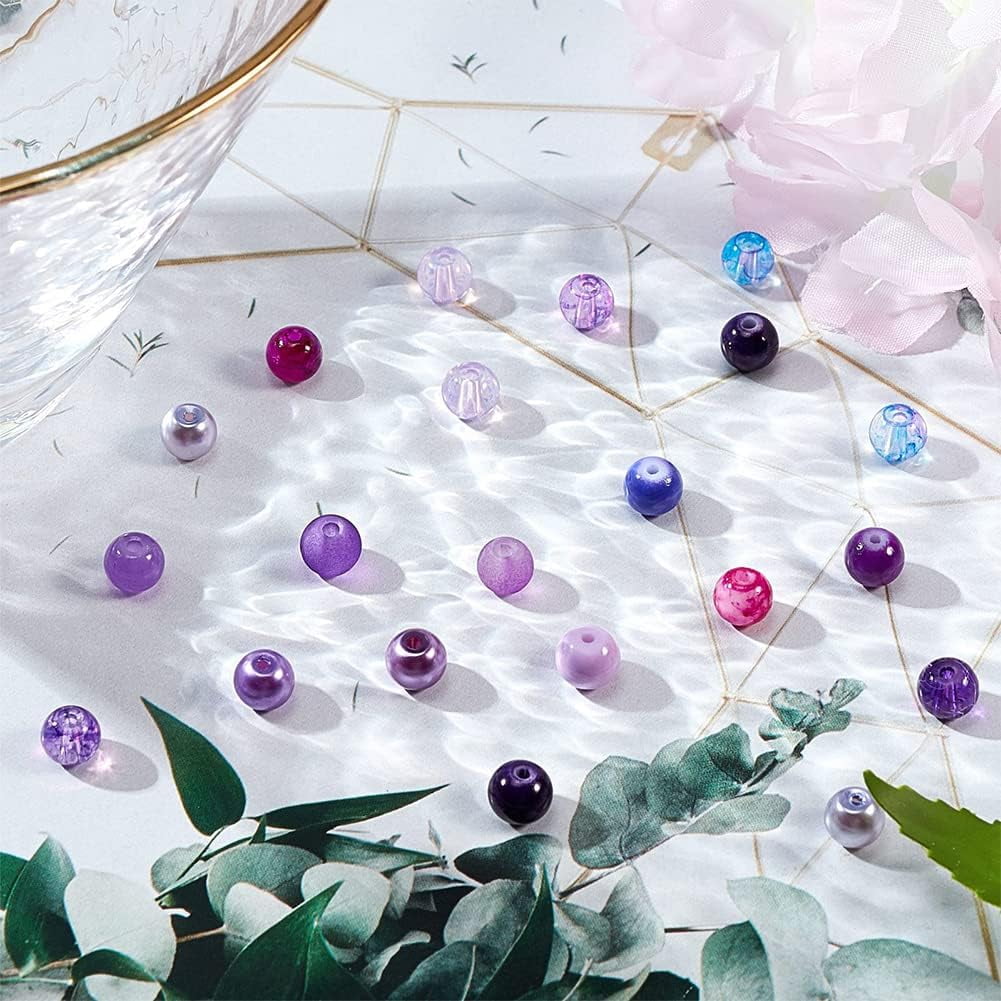Glass Beads for Beading Jewelry Making Round Mixed color 6mm Hole: 1~1.6mm 24colors about 60pcs/color 1440pcs/box